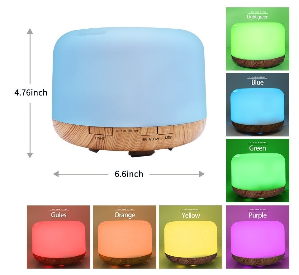 Color Changing Essential Oil Aromatherapy Diffuser With Remote - Soul Vibe Company DC - THE CEO
